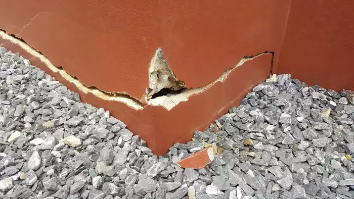 Cracked foundation