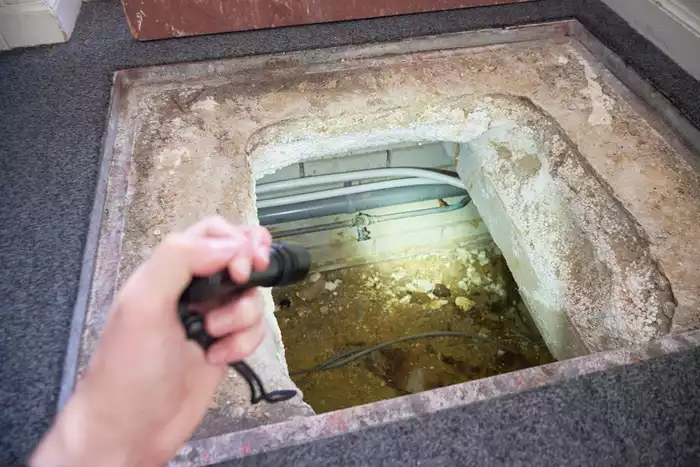Old crawl space