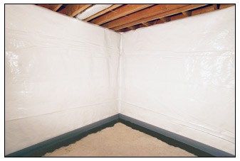 Vapor barrier deals basement