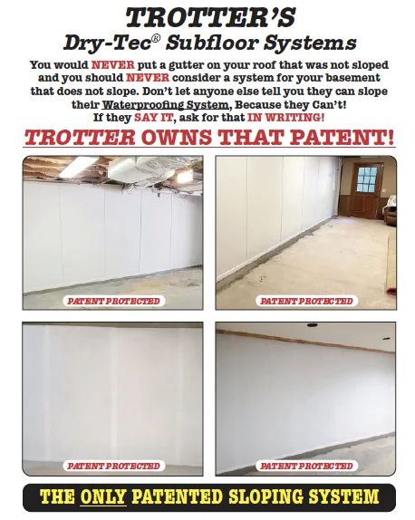 Trotter's Patent Protected Dry-Tec Subfloor Systems